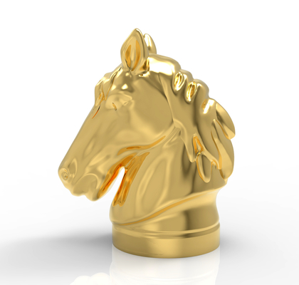 Paardvormige bestaande malen Zamak Parfumkappen Metalen kap voor elegante en duurzame geurverpakking met aangepast logo