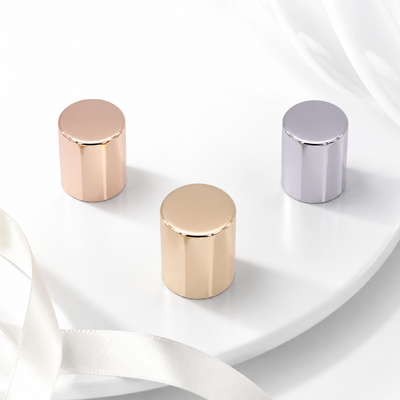 Aanpasbare Zamak Parfum Cap met Mirror Rose Gold Plating en Leak-Proof Seal voor FEA 15 flessen