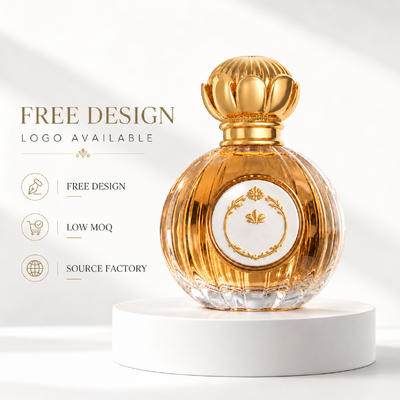 Vergulde Zamac Parfumdop met Aanpasbaar Ontwerp en Spuitgietproces voor Luxe Parfumflessen