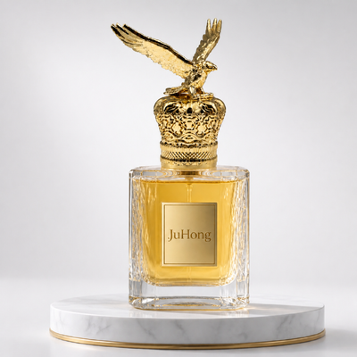 Ornate Adelaar-op-Kroon Zamac FEA15 Parfumdop, Verguld Zinklegering Decoratieve Flesdop