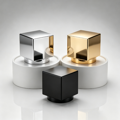 Fabriek Groothandel Solid Cubic Square Zamac Parfum Cap Minimalist Cube Metal Parfum Fles Deksel Custom Logo OEM