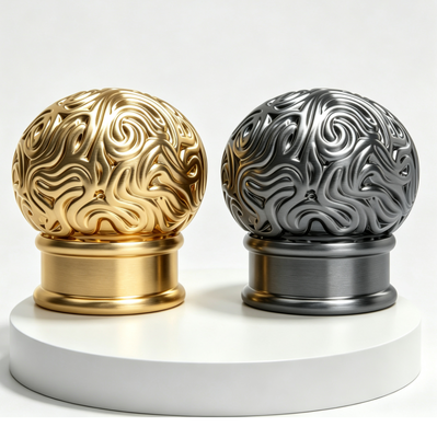 Gekleurde draaipunt Sferisch Zamac Zink Alloy Parfum Kap
