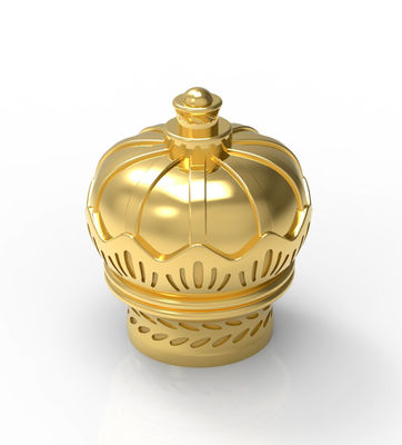 Het gouden van het ParfumKroonkurk van het Kleuren Nieuwe Ontwerp van de de Kroonvorm Materiaal van Zamak