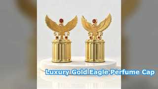 Luxe Eagle Wing parfumdop verguld flesdeksel